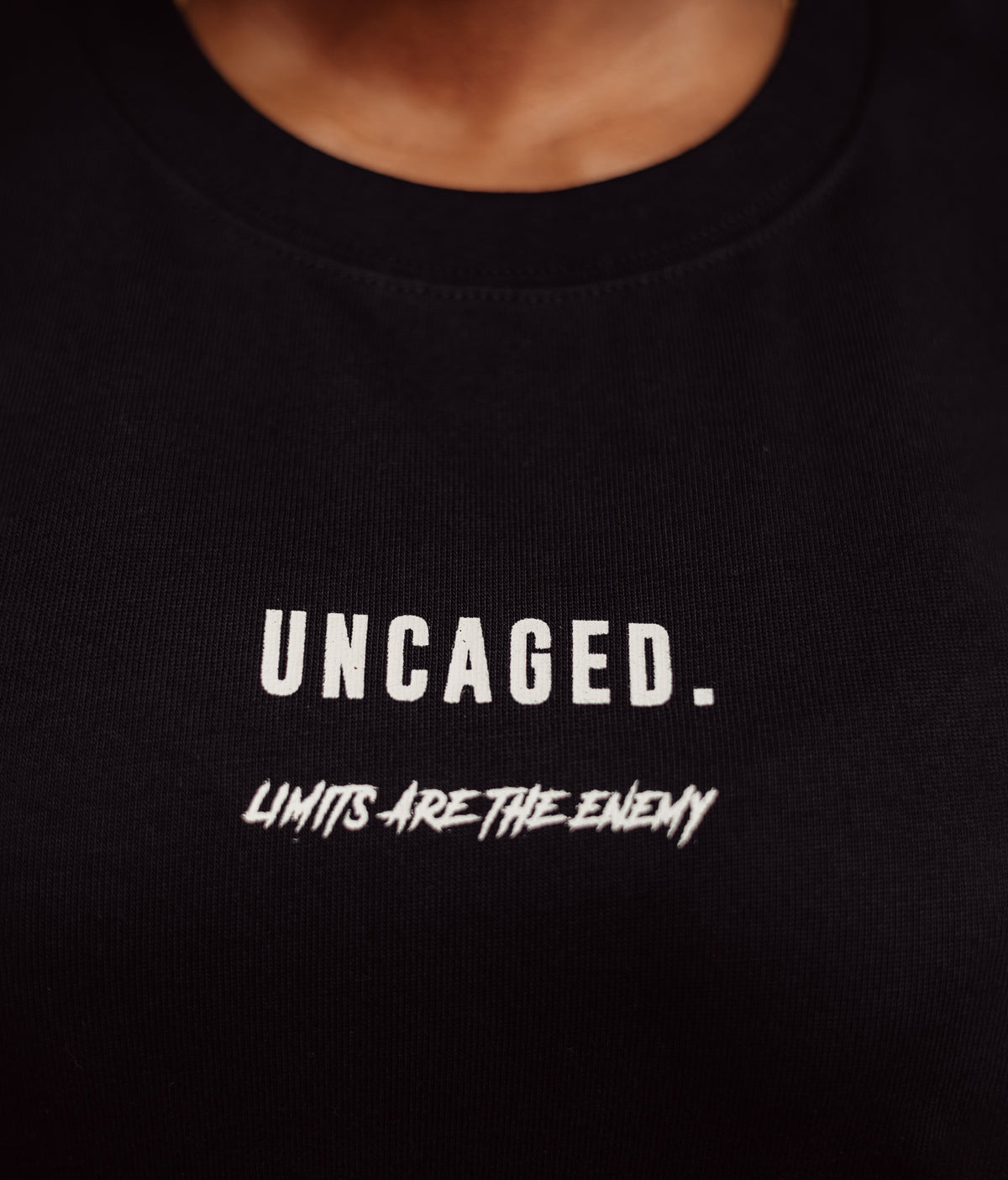 "WHY SO CAGED?" BLACK TEE