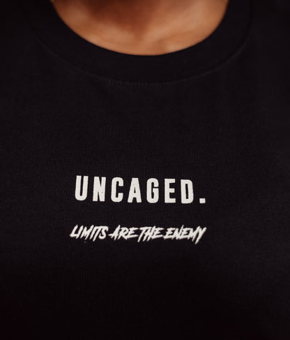 "WHY SO CAGED?" BLACK TEE